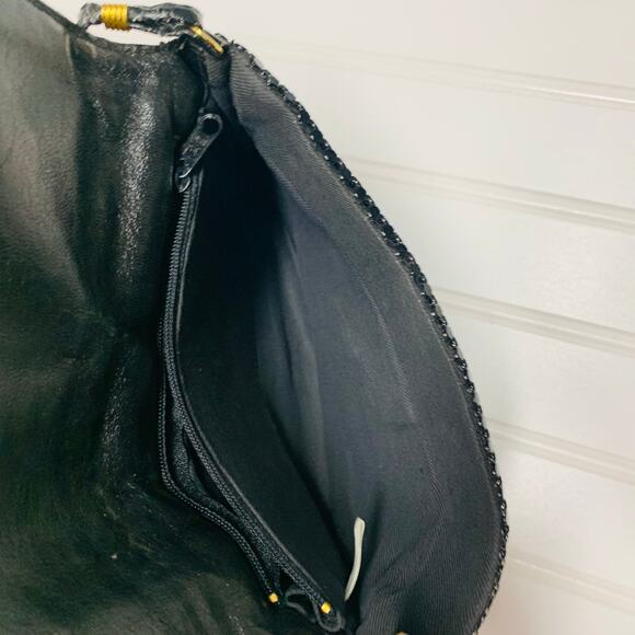 Vintage Chain Mail Black Evening Bag X Cross Body - Picture 6 of 7